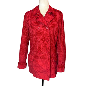 Desigual red trench coat